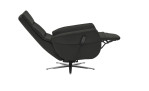 Komfort-Relaxsessel plano|FORM Rimini in der Farbausführung Schwarz, Seitenansicht mit relaxfunktion