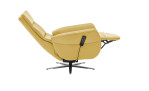 Komfort-Relaxsessel plano|FORM Rimini in der Farbausführung Yellow, Seitenansicht mit relaxfunktion