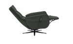 Komfort-Relaxsessel plano|FORM Rimini in der Farbausführung Oliv, Seitenansicht mit relaxfunktion