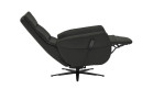 Komfort-Relaxsessel plano|FORM Rimini in der Farbausführung Schwarz, Seitenansicht mit relaxfunktion
