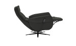 Komfort-Relaxsessel plano|FORM Rimini in der Farbausführung Komfort-Relaxsessel plano|FORM Rimini in der Farbausführung Schwarz, Seitenansicht mit Relaxfunktion und Kopfpolsterfunktion,Seitenansicht mit Relaxfunktion