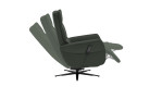 Komfort-Relaxsessel plano|FORM Rimini in der Farbausführung Oliv,Seitenansicht mit Relaxfunktion
