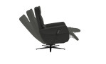 Komfort-Relaxsessel plano|FORM Rimini in der Farbausführung Schwarz,Seitenansicht mit Relaxfunktion