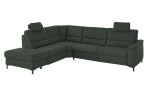 Komfort-Wohnlandschaft plano|FORM Enna, in der Farbausführung Oliv