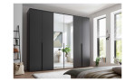 Milieubild Kleiderschrank in Graphit 6-türig, davon 2 Spiegeltüren