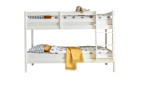Etagenbett Carlo in Kiefer weiß teilmassiv MDF lackiert, Bett teilbar mit variabler Leiter