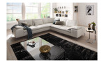 Basis-Ecksofa Valentinoo, in der Farbausführung Creme Weiß, in einem Raum stehend, Schrägansicht