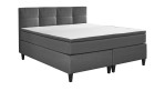 Boxspringbett Susanna, in der Farbausführung Anthrazit