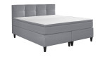 Boxspringbett Susanna, in der Farbausführung Grau