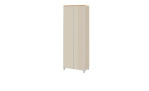 Garderobenschrank Volare in Sand mit Glasfronten
