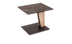 Beistelltisch 731-KNE-WEIX in Schwarz Nero und Wildeiche massiv