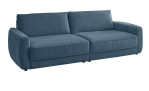 Basis-Big Sofa planoform Cochem in der Farbe Blau