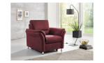 Basis-Sessel plano|FORM Dale, in der Farbausführung Wine, in einem Raum stehend