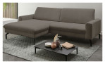 Basis-Ecksofa planoform El Paso im Wohnzimmer in der Farbe Grey