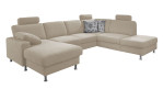 Komfort-Wohnlandschaft plano|FORM Nizza, in der Farbausführung Beige