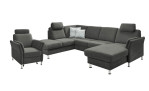 Komfort-Ecksofa plano|FORM Lirio in der Farbausführung Anthrazit