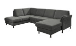 Basis-Ecksofa plano|FORM Lirio in der Farbausführung Anthrazit