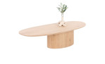 Couchtisch Trenton in Eichenfurnier, mit organischer Form