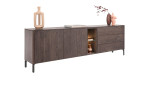 Sideboard Trenton in Clay (Ton) inkl. LED-Beleuchtung, Seitenasicht 