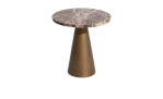 Beistelltisch COCO-Maison Zita Platte Marmo, Gestell kupferfarben aus Aluminium