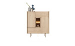 Highboard Valgard in der Farbe Natur von vorne