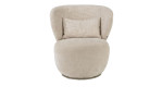 Sessel Solee von Xooon in in der Farbe creme, drehbar, Draufsicht