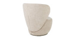 Sessel Solee von Xooon in in der Farbe creme, drehbar, Ansicht von hinten