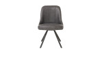 Esszimmerstuhl in Anthrazit mit Taschenfederkernpolsterung, Draufsicht