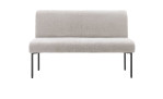 Sitzbank Reverso in Chenille-Stoff in Kiesel, mit Taschenfederkern