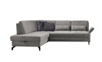Basis-Ecksofa Westminister in der Farbe Grau