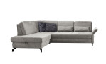 Basis-Ecksofa Westminister in der Farbe Hellgrau