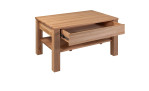Couchtisch Sun aus Massivholz Kernbuche mit Schublade