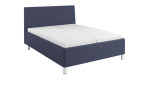 Polsterbett 600/1-3 in einem Bezugsstoff in Moonlight Ocean - Dunkelblau.