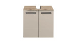 Waschbeckenunterschrank Sylt, in der Farbausführung sand Tiefzieh, Frontausführung