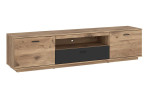 TV-Lowboard Pamela in der Ausführung Viking Eiche in der Farbe Anthrazit