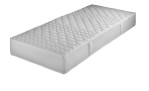 Tonnen-Taschenfederkern-Matratze Komfort TFK Fest 100 x 200 cm in einem weißen Bezug