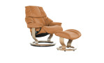 Relaxsessel mit Hocker Stressless Reno (M) Classic, in der Farbausführung Taupe