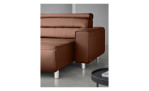 Detailaufnahme der Lehne, Stressless Sofa Emily in braun