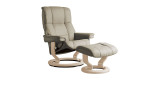Relaxsessel mit Hocker Stressless Mayfair, in der Farbausführung Light Green