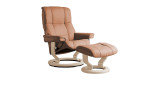 Relaxsessel mit Hocker Stressless Mayfair, in der Farbausführung Orange