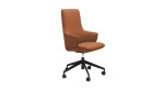 Drehstuhl Stressless Laurel v2 High (L), in der Farbausführung Orange, Schrägansicht
