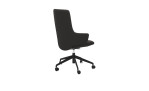 Drehstuhl Stressless Laurel v2 High (L), in der Farbausführung Dark Grey, Schräg-Rückansicht