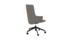 Drehstuhl Stressless Laurel v2 High (L), in der Farbausführung Light Grey, Schräg-Rückansicht