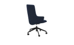 Drehstuhl Stressless Laurel v2 High (L), in der Farbausführung Dark Blue, Schräg-Rückansicht