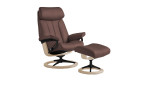Relaxsessel mit Hocker Stressless Paul (m) Signature, in der Farbausführung Brown