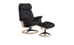 Relaxsessel mit Hocker Stressless Paul (m) Signature, in der Farbausführung Dark Olive