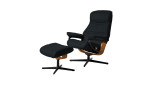 Relaxsessel mit Hocker Stressless Philip (m) Croß. in der Farbausführung Antracite