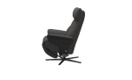 Komfort-Relaxsessel Adam (M) Wood Power Sirius, in der Farbausführung Dark Grey, Seitenansicht