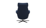 Komfort-Relaxsessel Adam (M) Wood Power Sirius, in der Farbausführung Dark Blue, Rückansicht