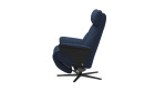 Basis-Relaxsessel Adam (M) Wood Power Sirius, in der Farbausführung Dark Blue, Seitenansicht